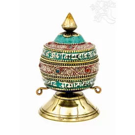 Gömb alakú, köves asztali imamalom