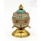 Gömb alakú, köves asztali imamalom