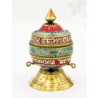 Gömb alakú, köves asztali imamalom