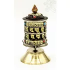 Fekete, több soros asztali imamalom kövekkel -10 cm