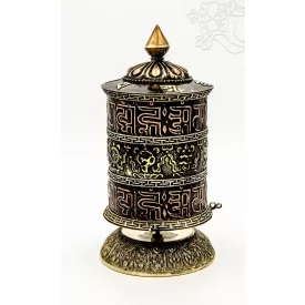 8 szerencsejeles, fémes nagy asztali imamalom