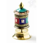 Türkiz, korall, lápisz berakásos, fémes asztali imamalom