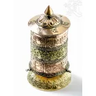 Három soros, fémes nagy asztali imamalom