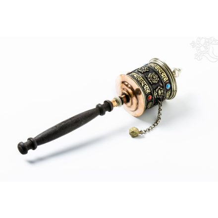 Tibeti 8 szerencsejeles, nagy kézi imamalom