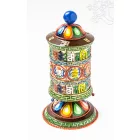 8 szerencsejeles, festett, színes asztali imamalom