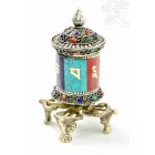 Türkiz, korall, lápisz berakású asztali imamalom