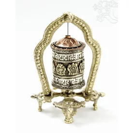   Különleges, 8 szerencsejeles asztali imamalom keretben - 14 cm