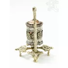 Különleges, 8 szerencsejeles asztali imamalom keretben - 14 cm