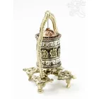 Különleges, 8 szerencsejeles asztali imamalom keretben - 14 cm