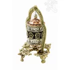 Különleges asztali imamalom dupla dorjéval és szerencsejelekkel – 14 cm