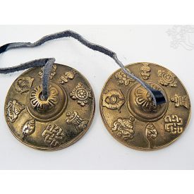 Tingsha a tibeti 8 szerencsejellel - 6,5 cm