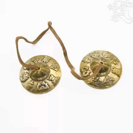 Tingsha a tibeti 8 szerencsejellel - 7,5 cm