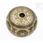 7 fémes kézi mantrás hangtál - 1623 g - különleges, lingam alakú