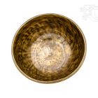 7 fémes, kézzel kalapált hangtál, antikolt - 1280 g