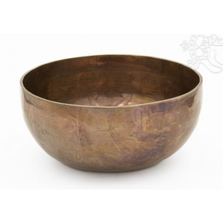 7 fémes, kézzel kalapált hangtál, antikolt - 725 g