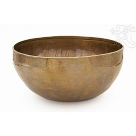 7 fémes, kézzel kalapált hangtál, antikolt - 1750 g