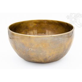 7 fémes kézi, antikolt lingam hangtál - 1231 g