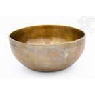 7 fémes kézi, antikolt lingam hangtál - 1243 g