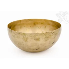 7 fémes kézi hangtál, különleges, antik - 656 g