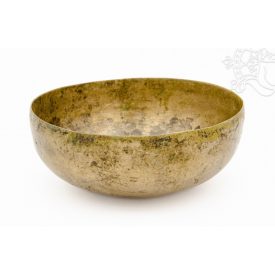 7 fémes kézi hangtál, különleges, antik - 514 g