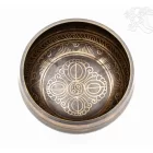 Géppel készített 7 fémes, mantrás, sötét hangtál - 11,5 cm