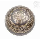 Géppel készített 7 fémes, mantrás, sötét hangtál - 11,5 cm