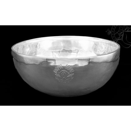 Karma Guru hangtál, ezüstözött, prémium, healing bowl – 1534 g