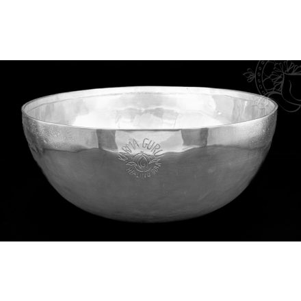 Karma Guru hangtál, ezüstözött, prémium, healing bowl – 3112 g