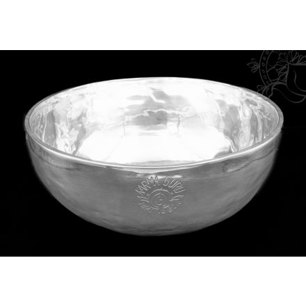 Karma Guru hangtál, ezüstözött, prémium, healing bowl – 2110 g