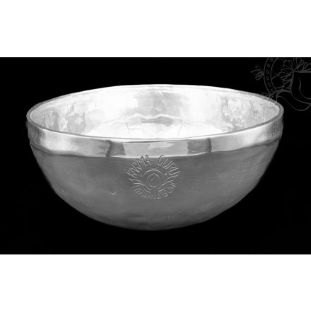 Karma Guru hangtál, ezüstözött, prémium, healing bowl – 1995 g
