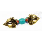 Kétszárú vadzsra – 15 cm, színes díszítéssel