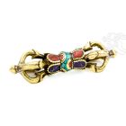 Kétszárú vadzsra – 8 cm, mozaikos díszítéssel