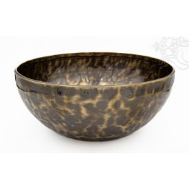 7 fémes, kézzel kalapált hangtál, antikolt - 2494 g