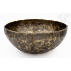 7 fémes, kézzel kalapált hangtál, antikolt - 2918 g