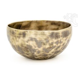 7 fémes, kézzel kalapált hangtál, antikolt - 381 g