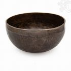 7 fémes kézi mantrás sötét hangtál - 1222 g