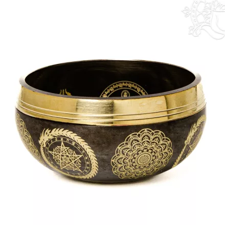 Különleges géppel készített mantrás hangtál - kicsi