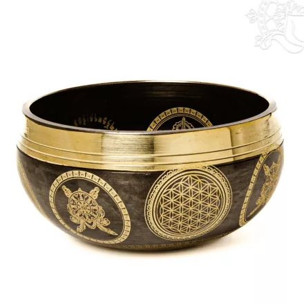 Különleges géppel készített mantrás hangtál - kicsi