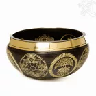 Különleges géppel készített mantrás hangtál - közepes