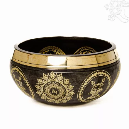 Különleges géppel készített mantrás hangtál - közepes