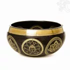 Különleges géppel készített mantrás hangtál - közepes