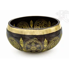 Különleges géppel készített mantrás hangtál - nagy