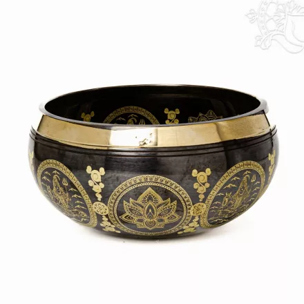 Különleges géppel készített mantrás hangtál - nagy