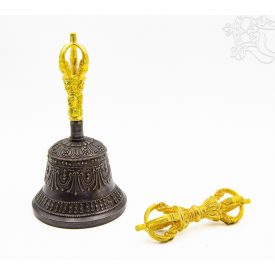 Fekete réz csengő és vadzsra, prémium minőség-nagy