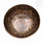 7 fémes, kézzel kalapált hangtál, antikolt - 1053 g