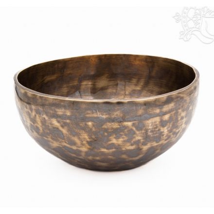 7 fémes, kézzel kalapált hangtál, antikolt - 1062 g