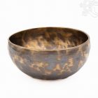 7 fémes, kézzel kalapált hangtál, antikolt - 849 g