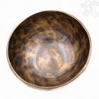 7 fémes, kézzel kalapált hangtál, antikolt - 849 g