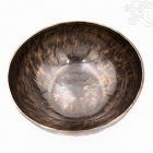 7 fémes, kézzel kalapált hangtál, antikolt - 2405 g