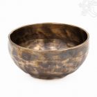 7 fémes, kézzel kalapált hangtál, antikolt - 348 g